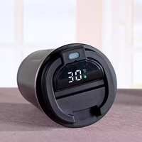 Gobelet isotherme à double paroi personnalisé avec logo, gobelets à café réutilisables, tasse à café en acier inoxydable avec couvercle