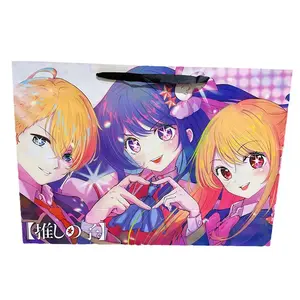 Bolsa de papel de Anime de gran tamaño al por mayor Demon Slayer Oshi no Ko Blue Lock Black Butler Chainsaw Man bolsas de regalo