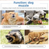 Muselière en cuir pour chiens Golden Retrievers et Samoyèdes - Prévention des morsures, des aboiements et de la recherche de nourriture - Races petites/moyennes/grandes