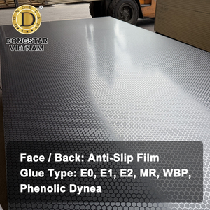 Anti Slip Phenolic Plywood Hexagon Pattern Waterproof Film Faced <b>Trailer</b> <b>Flooring</b> Plywood - Product Image 1