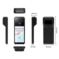 Terminal de Pago POS Portátil con Reconocimiento de Venas de la Palma de la Mano, con Conectividad WiFi, Bluetooth y USB para Gasolineras y Tiendas de Conveniencia