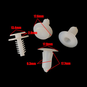 Fiat Palio Door Panel <b>Trim</b> Buckles Plastic Fastener <b>Clips</b> 17.6mm 17.9mm 13.4mm For Interior Panel Repair - Product Image 1