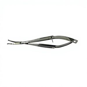 Ciseaux à sourcils en acier japonais de qualité supérieure avec logo personnalisé, design à ressort, pointe incurvée et arrondie, toutes couleurs, pour salon professionnel - Product Image 1