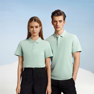 Camisetas Polo Promocionales Verde Claro, Color Sólido, Poliéster, Manga Corta, Para Uso Diario - Product Image 1