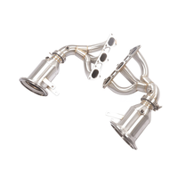 Colectores de escape rectos de acero inoxidable T304 para Porsche 911 992 GT3 4.0L, mejora de potencia con tubo de escape OEM