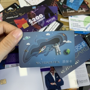 Porte-cartes d'identité en plastique coupe carte PVC bon marché - Product Image 2