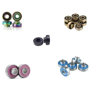 608RS Extended Race Bearing With Built In Spacers 608-RS Longboard/Skateboard Bearing 608ZB 8x22x7 Mm