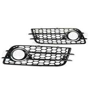 2 Piezas Rejilla de Cubierta de Faro Antiniebla Delantero Tipo Panal para Audi A4 B8 S-Line S4 Parachoques 2008-2012 8K0807681C 8K0807682C - Product Image 3