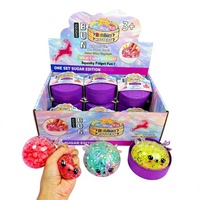 Jouet anti-stress en forme de petit cerf de Noël de 8,5 cm avec cornes et perles dorées, scintillant et éclatant, thème vapeur, boîte surprise