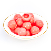 Halal gecertificeerde fabrieksdirecte verkoop OEM draaiende bolvormige fruitige smaak gele gummy snoepjes 2g/1.9g