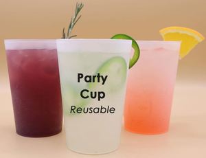 Gobelets incassables en PP de qualité alimentaire colorés pour enfants, gobelet en plastique réutilisable sans BPA pour les fournitures de fête d'anniversaire - Product Image 3