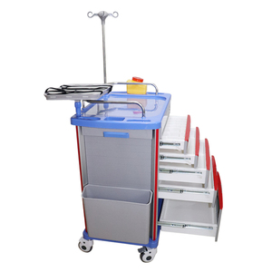Carro de Emergencia y Carro de Cirugía <span class=keywords><strong>ABS</strong></span> para Hospital, para Quirófano y UCI, Equipo de Atención al Paciente - Product Image 5