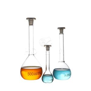 Alta Qualidade 5ML 10ML 250ML Volumétrico Flask Melhor Preço Marrom Transparente Água Teste Química Equipamento de Laboratório OEM Suporte - Product Image 1
