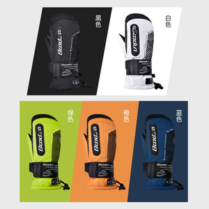 Bodun <b>Ski</b> Gloves Kevlar Windproof Warm Water Repellent Touchscreen Drawstring Design Unisex Adult - Product Image 1