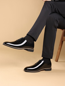 Scarpe Oxford da uomo in stile britannico 20226, eleganti e formali, con suola morbida e punta quadrata - Scarpe da <span class=keywords><strong>sposo</strong></span> - Product Image 4