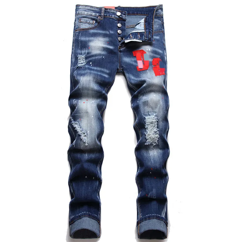 Pantaloni Jeans larghi in Denim larghi da uomo personalizzati 100% cotone sbiadito nero oversize Skate Fit Denim Jeans