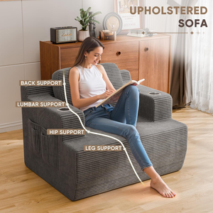 Sofá Individual Perezoso Extra Grande con Asiento Profundo para Interiores, Sofá Comprimido para Sala de Estar, Siesta y Decoración del Hogar - Product Image 4