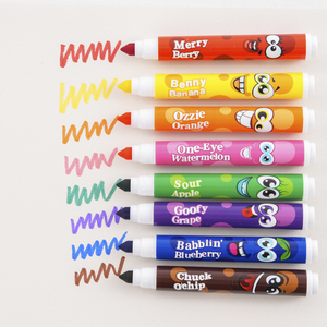 Xin Bowen 8 pièces Stylo marqueur <span class=keywords><strong>Crayon</strong></span> aquarelle Lavable Non toxique Parfumé <span class=keywords><strong>Pinceau</strong></span> artistique <span class=keywords><strong>pour</strong></span> enfants - Product Image 3