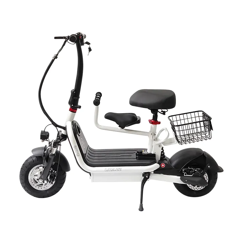48V 800W Lithium Battery Front Hydraulic Cute Fat Tire Folding Electric Scooters Citycoco Motorcycle E Scooter Adult