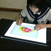 Tablette lumineuse électronique A3 à écran tactile pour croquis, pochoirs et traçage LED