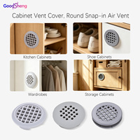 Grille d'aération ronde en plastique, à clipser, pour meubles, armoires et placards à chaussures – Approvisionnement direct usine