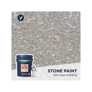 Wanlei Paint Supplier Good Dirt-resistance exterior wall imitation stone paint