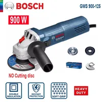 Meuleuse d'angle professionnelle Bosch GWS 900-125, meuleuse électrique, moteur 900W, outil rotatif de découpe et de polissage de 125mm