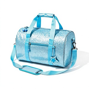 Sac de sport à paillettes en gros avec patch étoile et logo de cheerleading, fermeture éclair frontale, pour enfants, sport, voyage, équipement d'équipe de danse, cheerleading personnalisé - Product Image 4