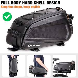 Personnalisé banlieue voyage extérieur vélo sacs <span class=keywords><strong>de</strong></span> cyclisme coque rigide étanche porte-bagages arrière <span class=keywords><strong>sacoche</strong></span> <span class=keywords><strong>selle</strong></span> vélo porte-bagages arrière - Product Image 4