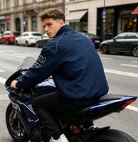 Veste grande taille personnalisée pour homme, veste de course automobile entièrement brodée F1, vêtements d'automne, style américain, veste en polyester