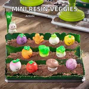 Adornos de Resina en Miniatura con Forma de Vegetales para Niños, para Juegos de Cocina de Imitación, Manualidades, Decoración para Fiestas y Juegos de Cocina para Casa de Muñecas - Product Image 2