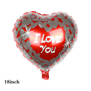 <span class=keywords><strong>18</strong></span> <span class=keywords><strong>pouces</strong></span> en forme de coeur JE T'AIME en forme de coeur diamant film aluminium ballon décoration Saint Valentin ballon en feuille d'aluminium - Product Image 6