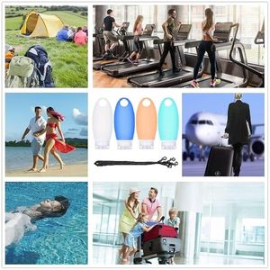 Bouteille de désinfectant pour les mains en silicone anti-fuite avec porte-clés, support en silicone, mousqueton vide, format voyage avec porte-clés - Product Image 5