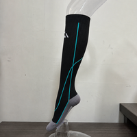 Chaussettes de cyclisme hautes pour sports de plein air, chaussettes longues côtelées à compression pour le vélo, la randonnée, le ski, pour femmes