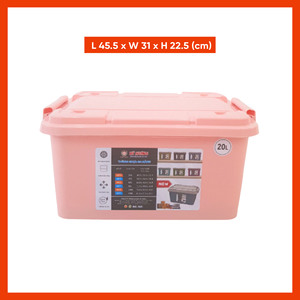 PP Plastic <b>Storage</b> <b>Container</b> 45.5x31x22.5cm Thick Durable <b>Stackable</b> Lid Food Grade 3-6L Eco-Friendly BPA Free <b>Storage</b> Box - Product Image 3
