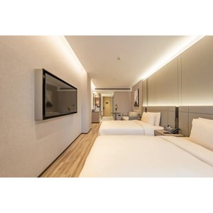 Cama King Size de Lujo, 4 Piezas, Diseño Moderno Contemporáneo en Madera, de Alta Gama, para <span class=keywords><strong>Hotel</strong></span> 5 Estrellas, Apartamento, Ecológica - Product Image 6