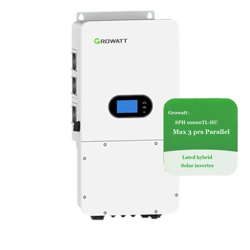 Growatt SPH 10000TL-HU 태양 광 PV 인버터 10Kw on 오프 그리드 하이브리드 인버터 3 MPPT 충전기 컨트롤러