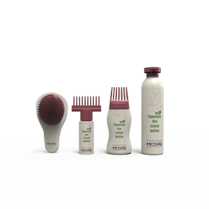 Emballage pour extensions de cheveux, impression personnalisée, flacon applicateur d'huile capillaire vide à presser avec bouchon peigne, 60 ml, 100 ml, 170 ml, 210 ml, 300 ml - Product Image 4