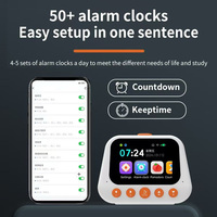 Réveil intelligent N2 AI avec assistant vocal pour enfants, chat AI, minuteur, compte à rebours, prévisions météo, encyclopédie, questions et réponses, lecteur MP3