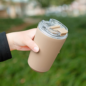 Vente en gros de gobelets à café en acier inoxydable à double paroi personnalisés avec logo, 450 ml, sans BPA, écologiques, couleurs <span class=keywords><strong>pastel</strong></span> - Product Image 4