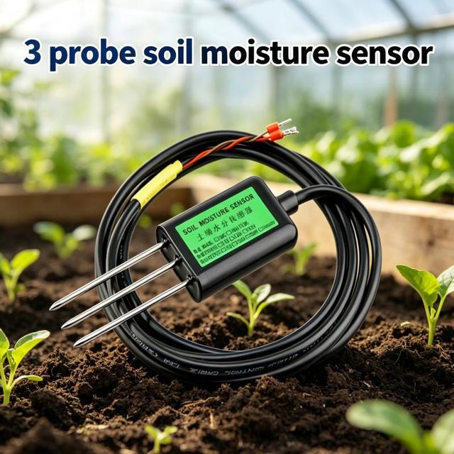 TR-TS Hot Selling RS485 Soil Moisture Sensor with 3 Probes Volumetric Water Content VWC Max Output Current 20ma