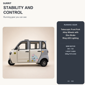 Rickshaw électrique autonome longue portée, autonomie de 65 milles, siège réglable, klaxon, idéal pour les retraités, les campus et les voyages de loisirs - Product Image 4