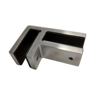 Supports de verre en acier inoxydable à 90 degrés - Utilisation industrielle et domestique moderne - Garantie de plus de 5 ans