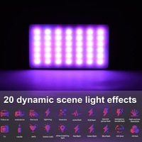 Lumière d'appoint LED rotative 6500K pour diffusion en direct mobile, vidéo, photo, éclairage de caméra, visioconférence et VLOG