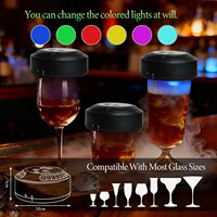 Kit Eléctrico para Ahumar Whisky con Encendedor Incorporado, Set Recargable para Ahumar Cócteles de Whisky con 6 Virutas de Madera en Caja de Regalo