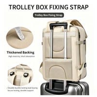 Sac à dos pour ordinateur portable unisexe haut de gamme, durable, de haute qualité, imperméable, avec fermeture éclair, minimaliste, bretelles à coussin d'air, grande capacité, pour les voyages