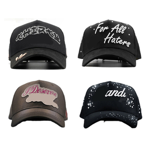 Mũ lưỡi trai chất lượng cao 5 tấm khung A, chất liệu da lộn đính đá đen, logo G5 Gorras Originales Los Angeles, mũ lưỡi trai đính đá - Product Image 5