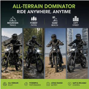 Moto tout-terrain Surrou homologuée CE 60V 2000W à moteur central, 4500W, pour adulte, type Pit Bike - Product Image 2