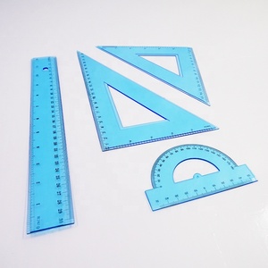 <strong>Pattern</strong> <strong>Making</strong> 30 Cm Custom Plastic Geometric Triangle Scale <strong>Ruler</strong> Set With Printing - Product Image 2