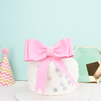 Plaques de gâteau d'anniversaire à nœud surdimensionnées pour fournitures de décoration de gâteau de fête-pour les célébrations du Nouvel An de remise des diplômes de Noël